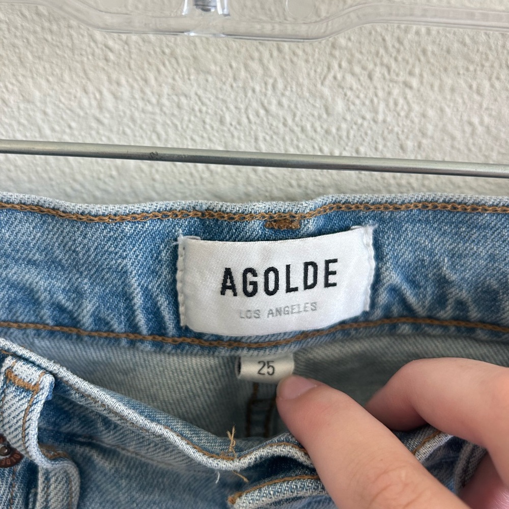 Agolde Riley High Rise Crop Jeans - Picture 3 of 5